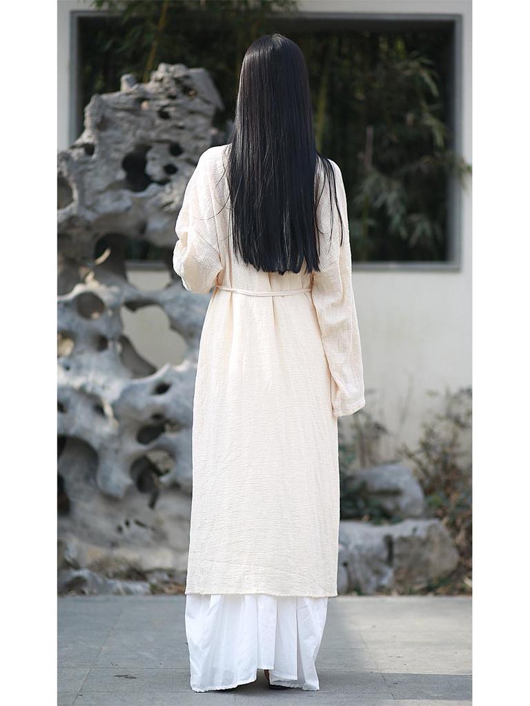 Retro Zen Belted Cardigan: Literary Style, Sun Protection, 3 Colors.