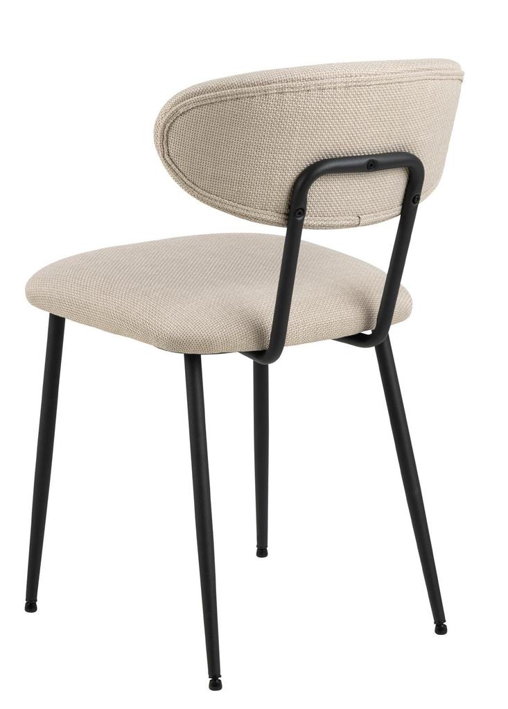 Denise Beige UPHOLSTERED CHAIR Scandinavian Style