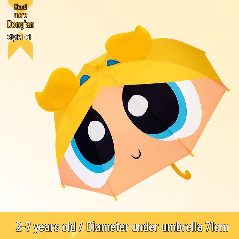 Powerpuff Girls Kids Mini Cute Cartoon Umbrella for Little Girls and Kindergarten