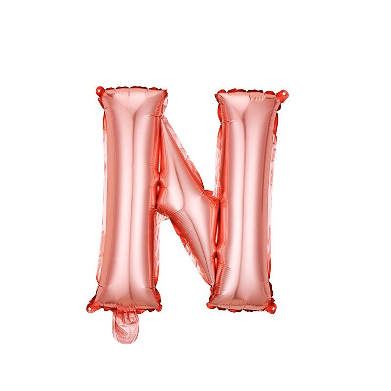 Skinny 32-Inch Rose Gold Letter Balloon Birthday Party Decoration Aluminum Film Balloon Silver Gold Helium Floating In The Air