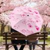 1pc pink rabbit Automatic Open/Close Umbrella Compact Folding Umbrella with 8-Rib Shaft for Women/Men, Elegant Birthday1218S