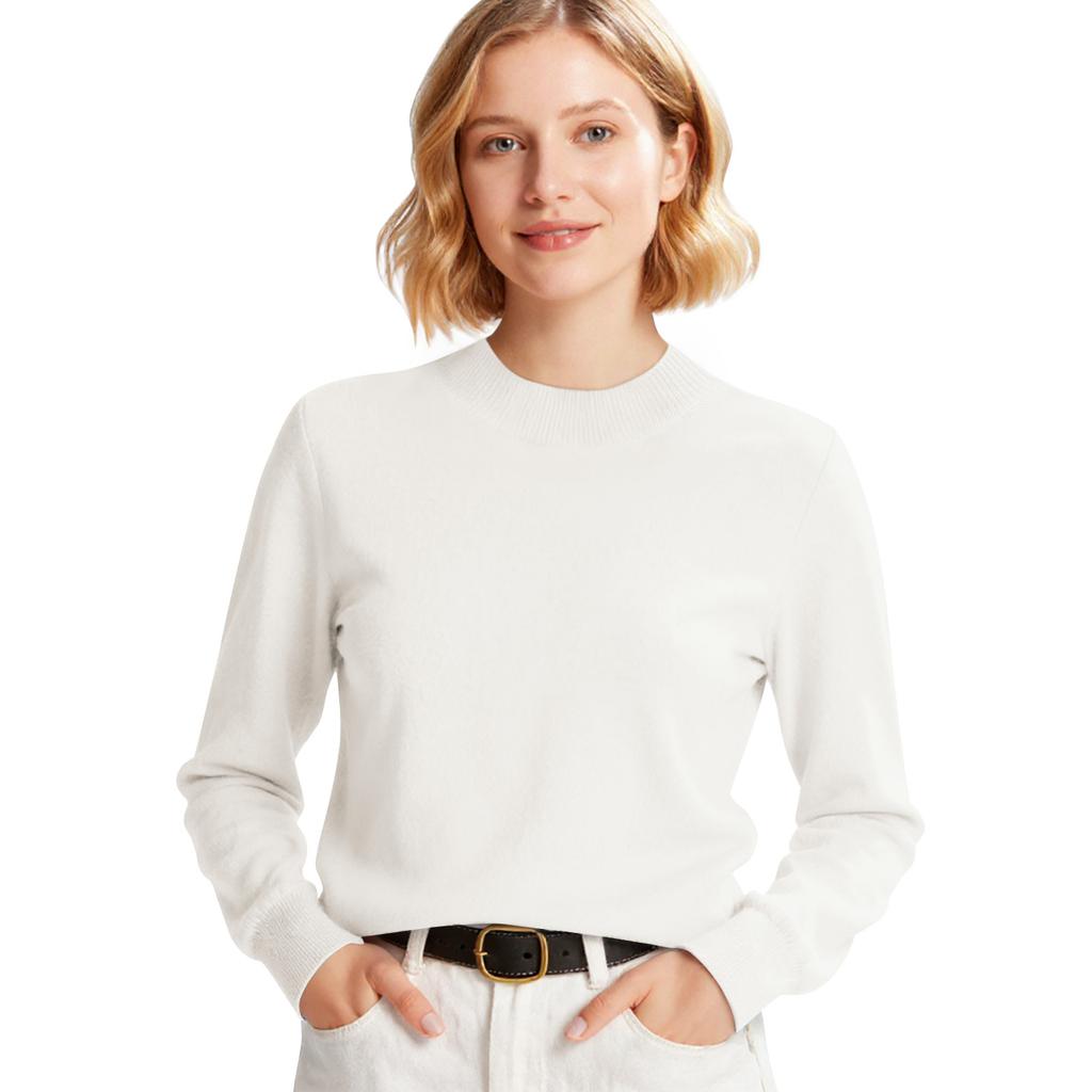 Women's Fashion Long Sleeve Slimming All-match Sweater Pullover Knit Top