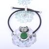 Women's Adjustable Braided Leather Aroma Diffuser Tree of Life Bracelet