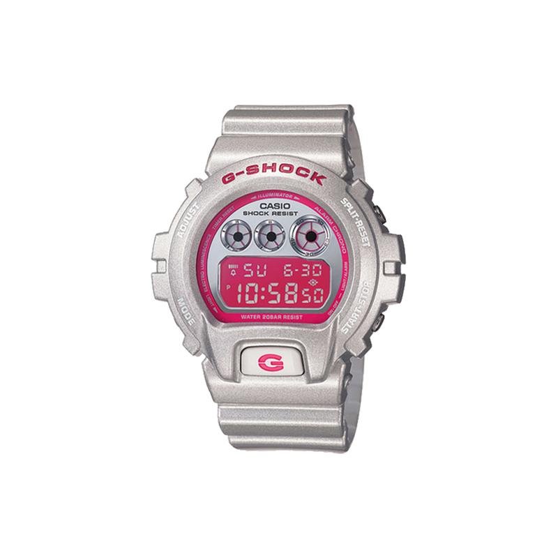 

Casio G-SHOCK Fashion Trendy EL Backlight Countdown Timer Multi-Function Alarm Clock Shockproof 200 Meters Waterproof Quartz Movement DW-6900CB-8 серебряный
