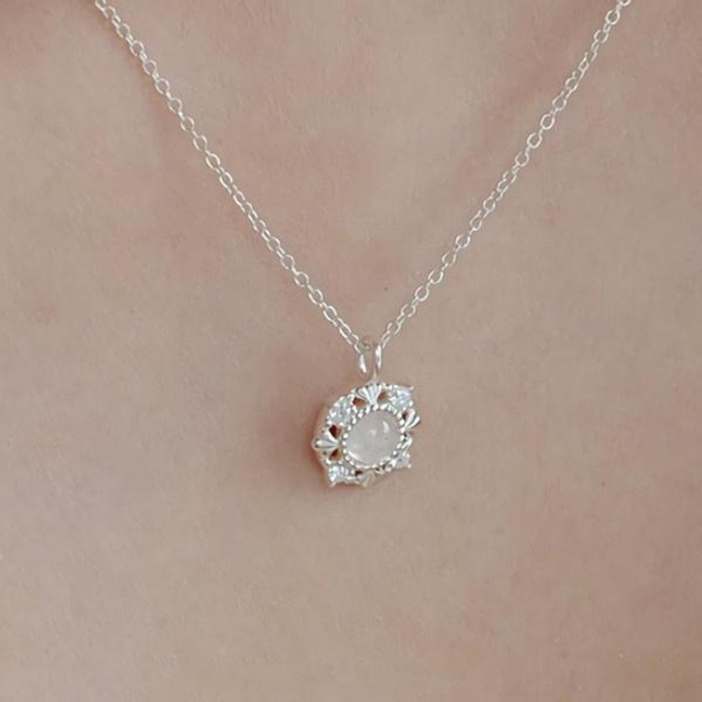 Women's Accessories Daily Raw Stone Cubic Necklace