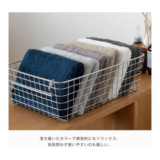 Bloom Imabari Towel Certified FUu Face Towel Set of 3 Soft, Fluffy, Thick, Absorbent, Hotel Specifications, Made In Japan, 100% Cotton (Navy)