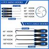 A96I-11 Pcs Automotive Hook And Pick Tool Set With Telescoping Magnetic Pickup Gasket Scraper Remover Pry For Mechanic Auto