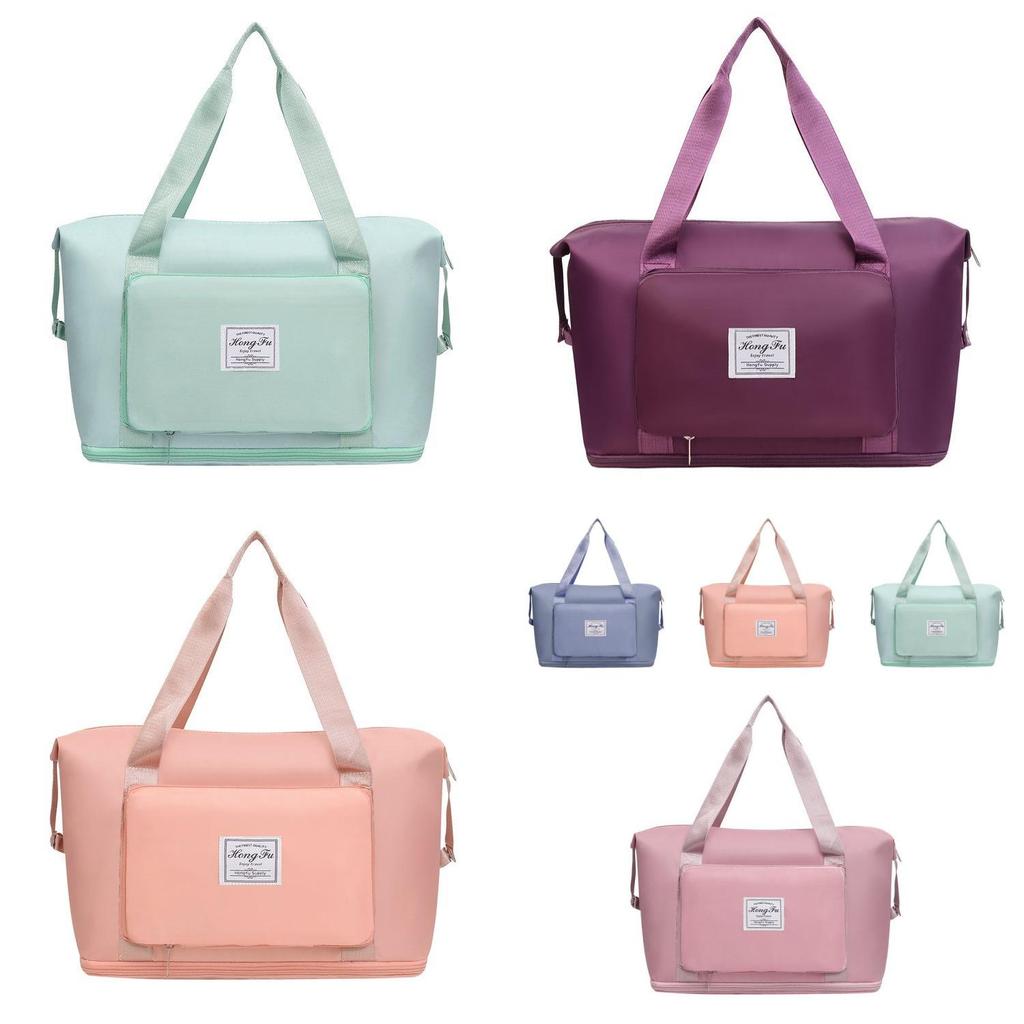 Spacious Urban Chic Travel Tote Bag With Multiple Pockets For Gym Swimming And Trips