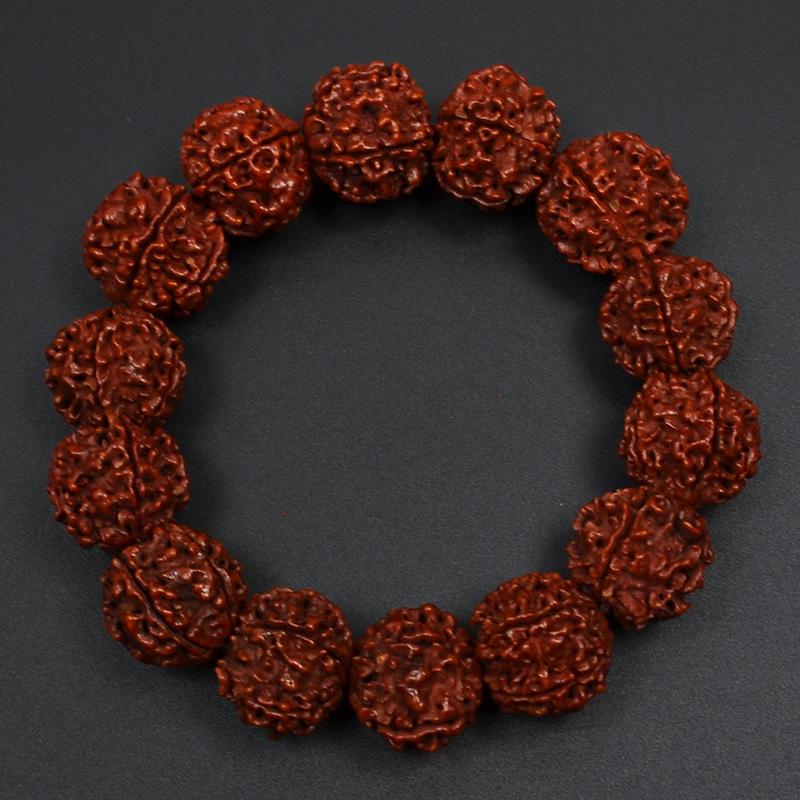 Nepalese five-petal burst meat source toothless big diamond Bodhi bracelet bracelet Wenwan Buddha beads,Christmas gift, Stocking stuffers