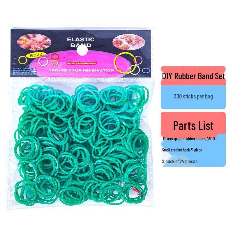 

300 разноцветных резинок в пакетиках для детских игрушек «Сделай сам» и радужных браслетов