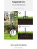 Wrought Iron Double Shepherd Hook for Outdoor Bird Feeders and Garden Decor