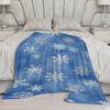 Snowflake Pattern Blanket Microfiber Flannel Cover Blanket Bedroom Living Room Sofa Soft And Comfortable Home Decoration