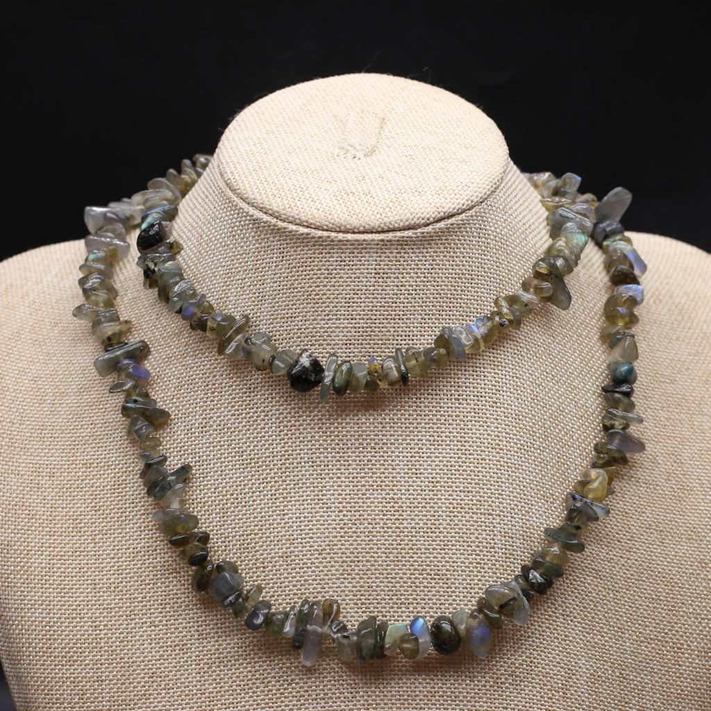 Mărgele de piatră naturală Jad alb/fluorit Mărgele de pietriș pentru realizarea de bijuterii DIY Colier Cercei Brățară Accesoriu Lungime 80 CM