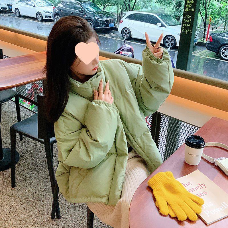 2024 Frühling/Sommer Damen Stehkragen Baumwolljacke - Locker, Dick, Warm, Kurze Oberbekleidung