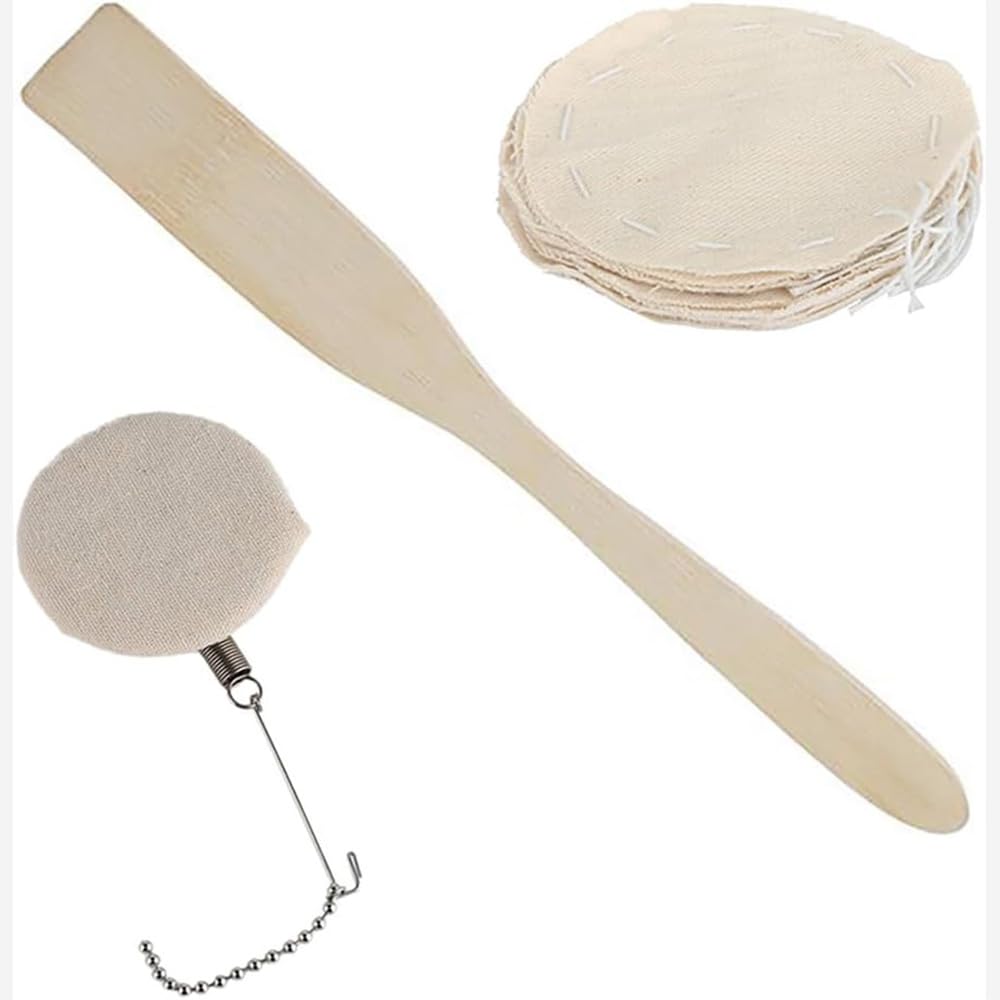 3-Piece Siphon Parts Set: Bamboo Coffee Spatula, Filter, and Filtering Cloth