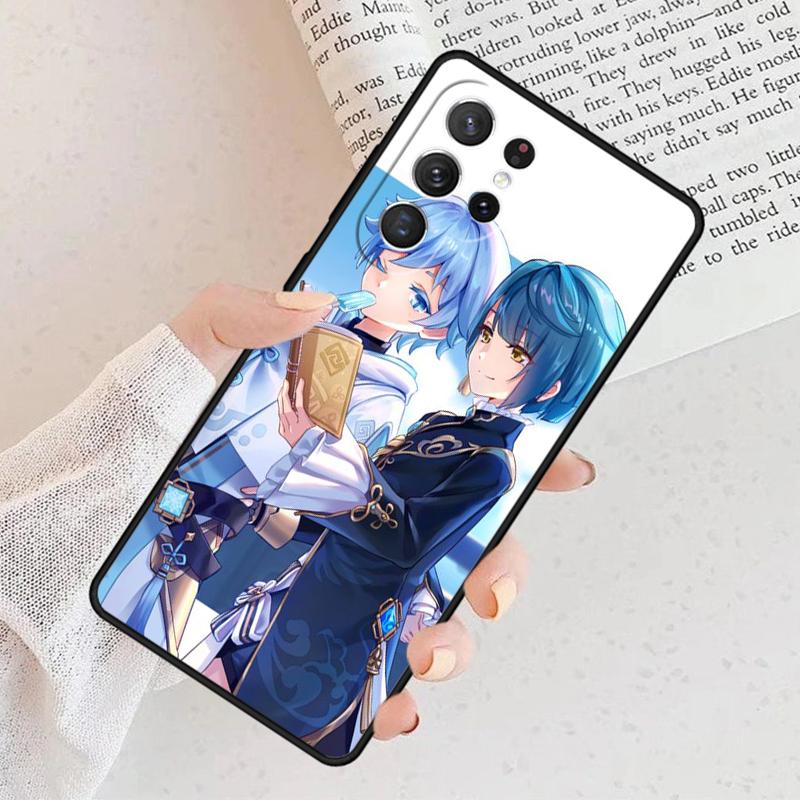 Genshin Impact Xingqiu Phone Case For Samsung Galaxy S25 S23 S30 S8 S21 S20 FE S24 S22 Note 10 20 Plus lite Ultra
