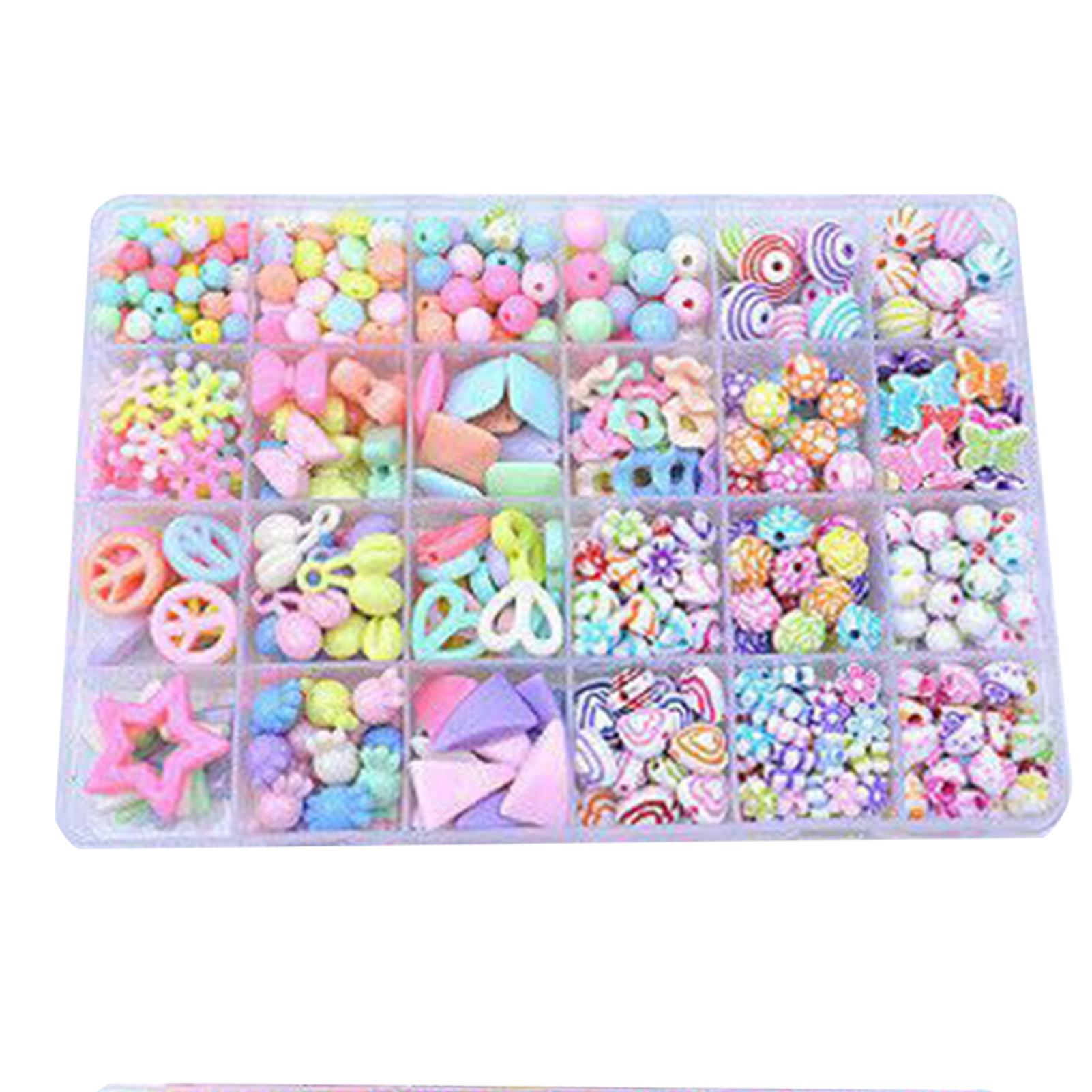 

Набор из 9 предметов для детей, бижутерия, браслет, набор для изготовления бусин, головоломка, обучающие игрушки «сделай сам» с 24 сетками для девочек