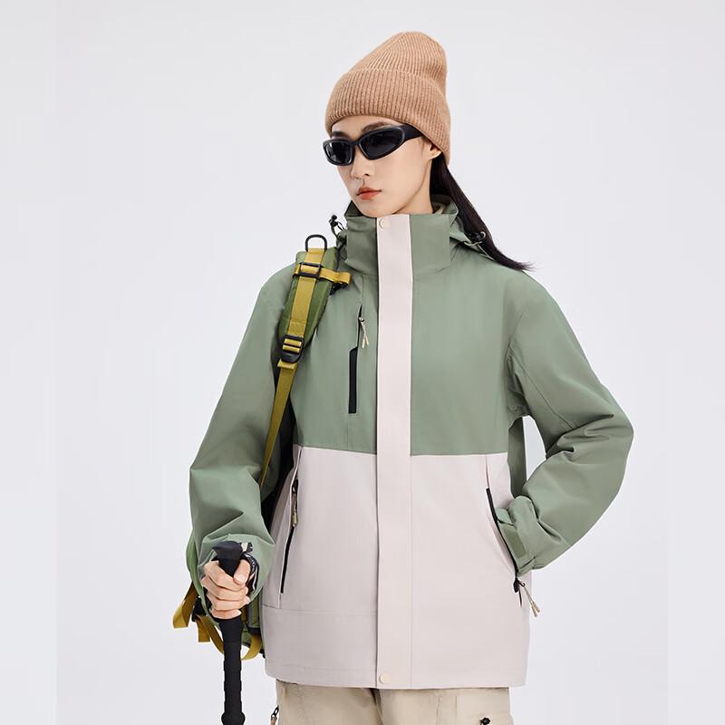Unisex 3-in-1 Fleece Lined Winter Windbreaker