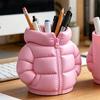 Pufferjacke-förmiger Stiftebecher, 3D-gedruckter Schreibtisch-Organizer, Kreativer Mantel-Stifthalter für Make-up-Pinsel, Home-Office-Dekoration