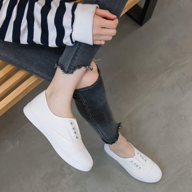 Canvas shoes spring lightweight soft-soled driving one-pedal cloth shoes