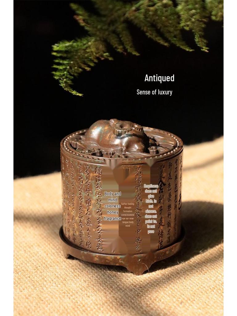 Agarwood Incense Burner - Antique Zen Desk Ornament for Home