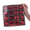 Christmas Tree Baubles Shatterproof Christmas Tree Bauble Ornaments Red Set 60x