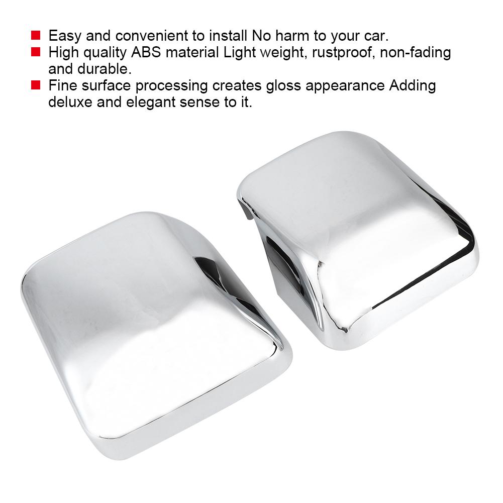 2pcs Side Wing Rear Mirror Protector Rearview Cover Trim Fits for   JL 2018+(Carbon   )