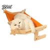 Bedside Cat Hammock Drilling Pet with Wood Adjustable Bed Window Perch Frame No for Windowsill