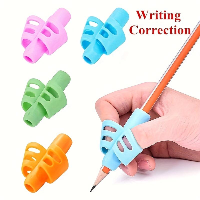 1PC Silicone Two-Finger Pen Grips, Writing Posture Correction Tool, Kids School Supplies & Christmas Gift