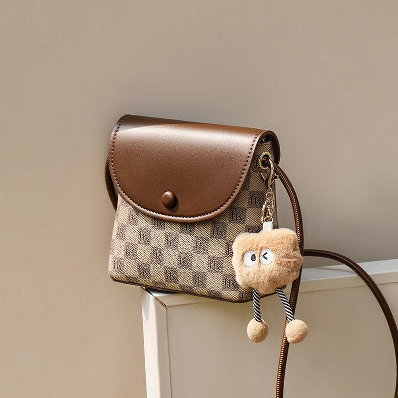 

2025 New Retro Bucket Bag Light Luxury Crossbody Bag Hot-Selling Small Versatile Women s Shoulder Phone Bag Long16.5CM、Thick8CM、H хакі