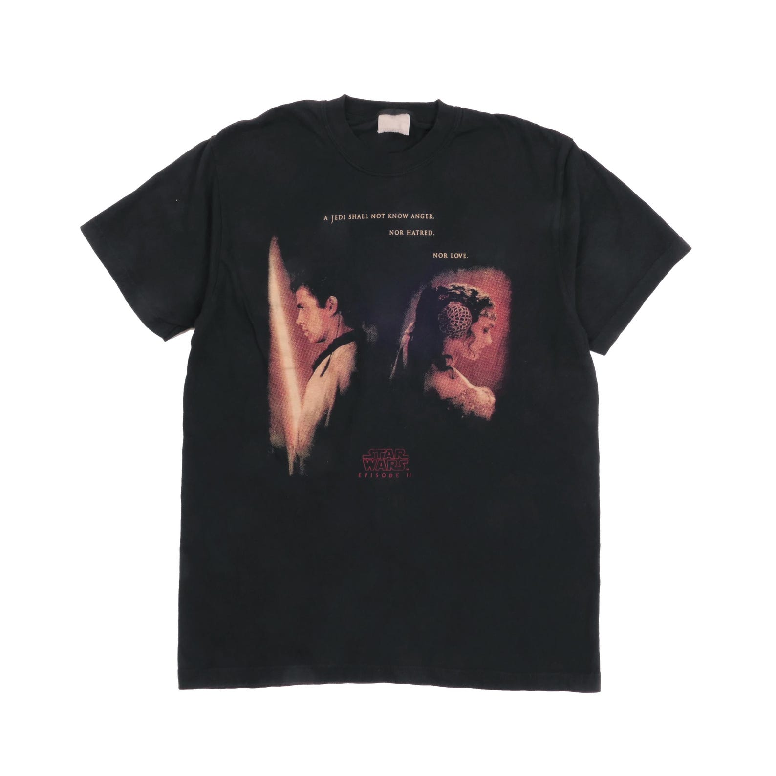 Star Wars Episode II Attack of the Clones Natalie Portman Padme Amidala Anakin TShirt 2002 Movie Fantasy Adventure Sci-Fi Tee - Medium S