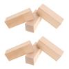 6Pcs Smooth Basswood Carving Blocks Rectangle Unfinished Wooden Craft Blocks for Painting Carving DIY Decor Arts Crafts Natural
