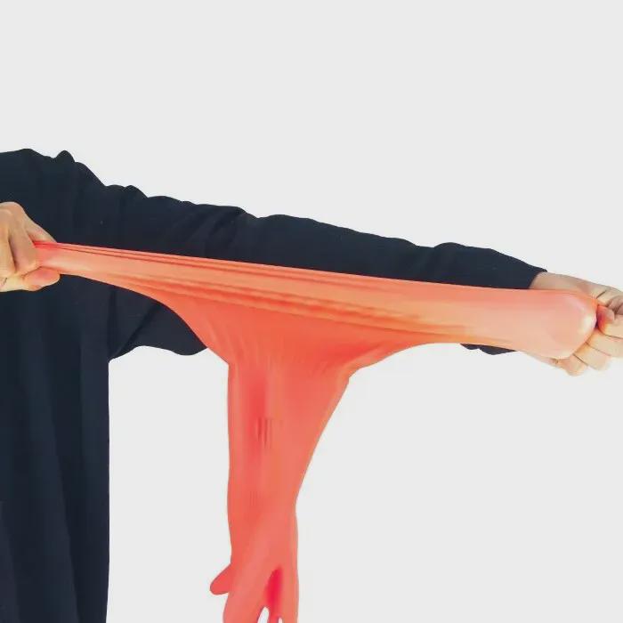 Anti-Slip Acid & Alkali Resistant Thickened Rubber Gloves for Industrial Use, Car Wash, and Dishwashing