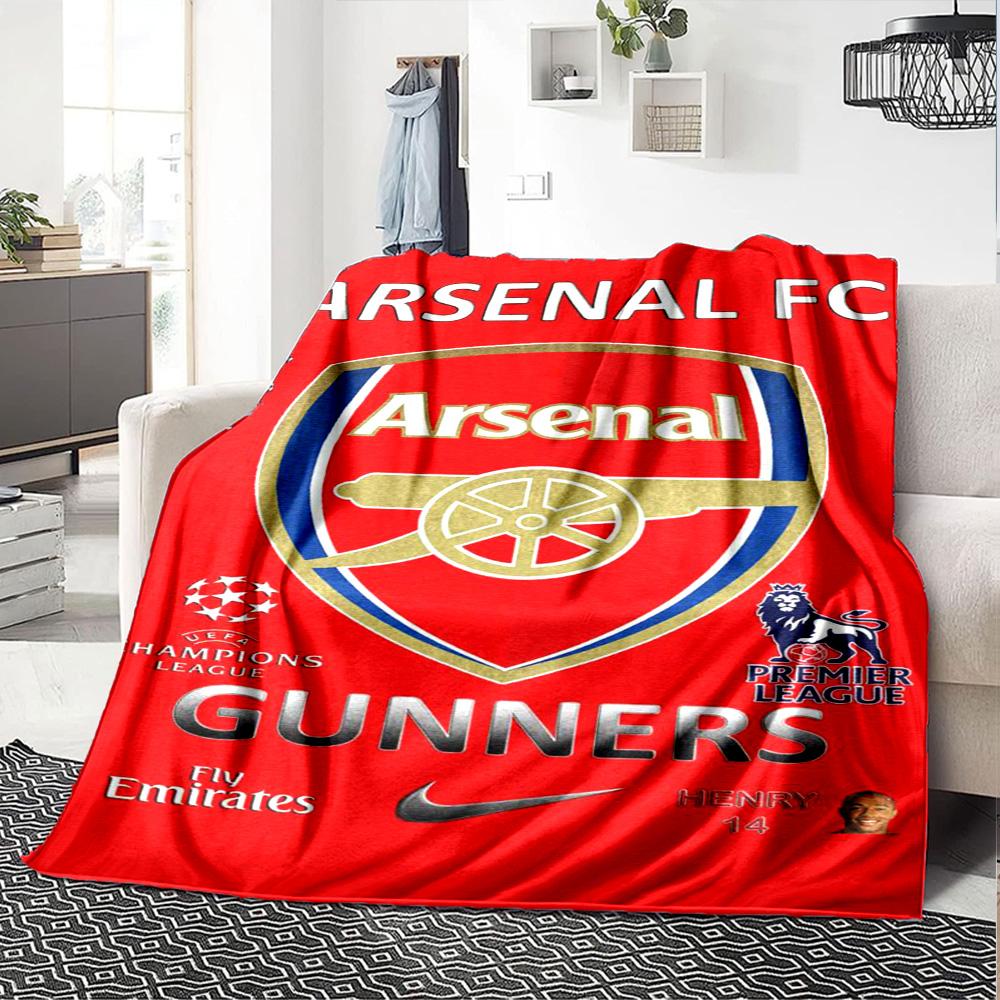 Arsenal Football Player Blanket Durable Comfort Suitable for Couch Bed Seaside for All Seasons Modern Style Perfect Gift for Relatives and Friends