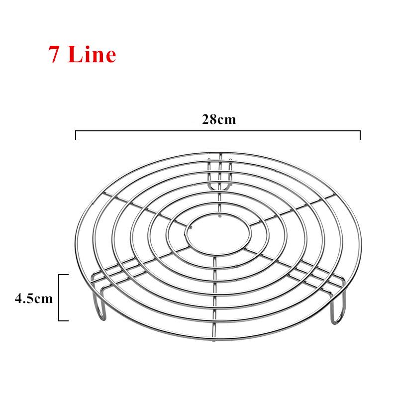 304 îngroșare oțel inoxidabil cu aburi oală multifuncțională găluște pentru ouă, suport pentru grătar, încălzire pentru bucătărie, accesorii de gătit