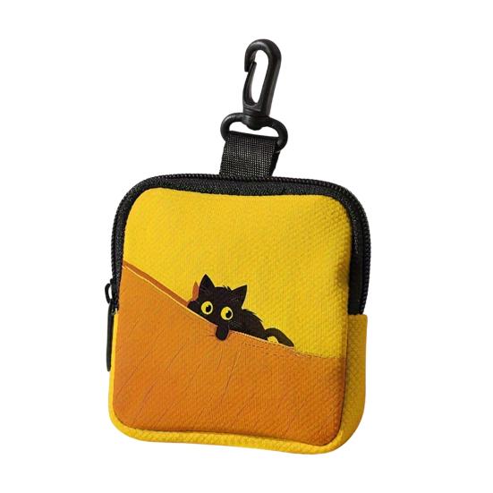 Portofel Monede Husă Drăguță pentru Căști cu Clip, Pungă de Depozitare Impermeabilă cu Fermoar pentru Monede, Chei, Cabluri, Cercei, Absorbante Igienice