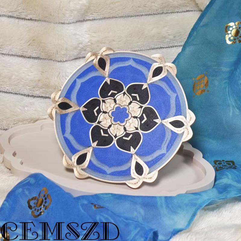 [Edición Limitada] Juego Genshin Impact Wanderer Cosplay Soporte de Exhibición de 120 mm Base de Personaje de Anime Accesorios de Dibujos Animados Atrezo Regalos