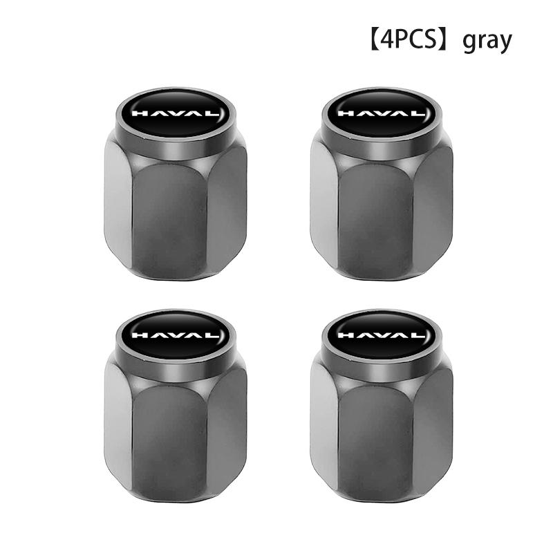 

4pcs Metal Car Tire Wheel Theftproof Cap Air Valve Stem Cover For Haval Jolion H1 H2 H3 H4 H5 H6 H7 H8 H9 M6 F7x M4 F5 F7