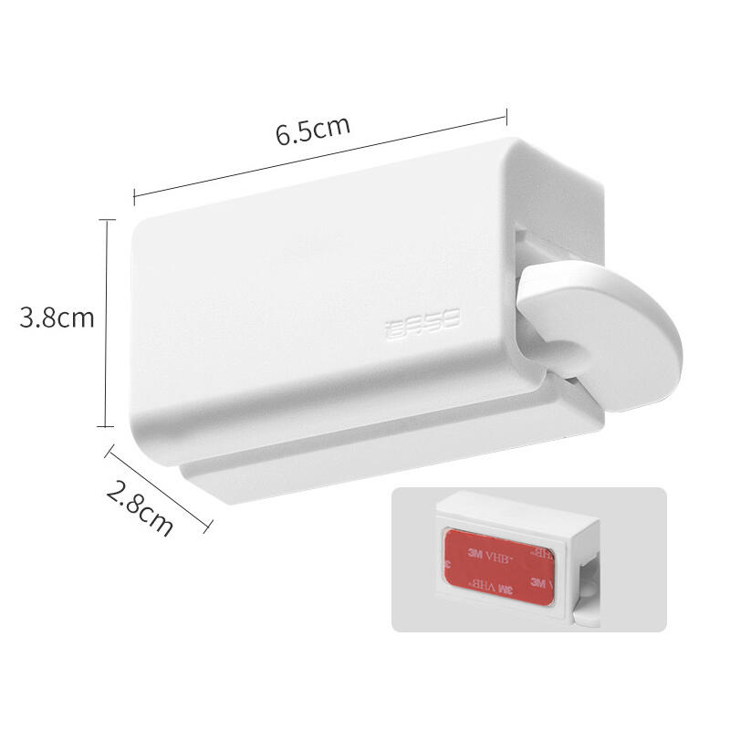 Wall-mounted magnetic toothpaste squeezer