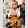 24'' 60CM Reborn Baby Dolls Kodi Cosplay Girl or Boy Miękka tkanina Body PP Bawełna Wypchana Reborn Doll Chubby Cute Smile Baby Doll Zabawki dla dzieci Prezent