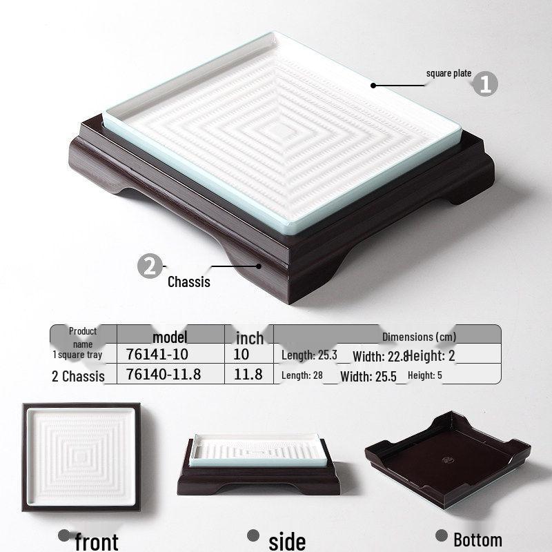 

Xiangyuanmei Melamine Rectangular Double Compartment Platter for Roast Duck Display