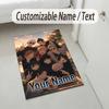 Personalized Crystal Velvet Carpet,Jujutsu Kaisen Custom Printed Name, Plush Area Rug For Home Indoor Decor