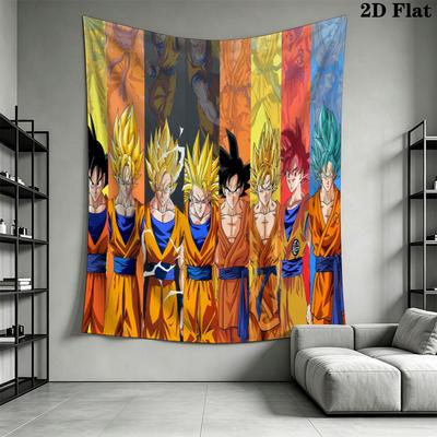 Tapeçaria de Parede Dragon Ball Pendente de Parede Estético Manta de Tecido Impressa Tapeçarias Decorativas Para Quarto Sala de Estar Decoração de Casa