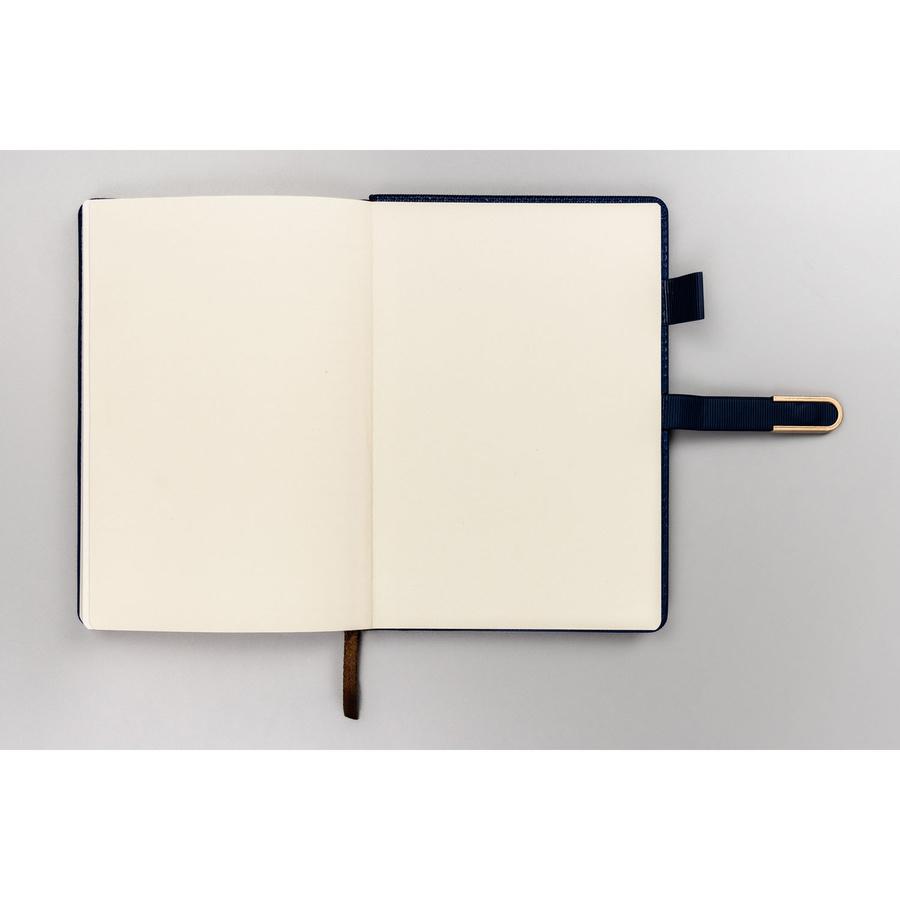 Gift Set: Elegant, Navy Blue A5 Lined Notebook and Pen with Black Refill - Peterson