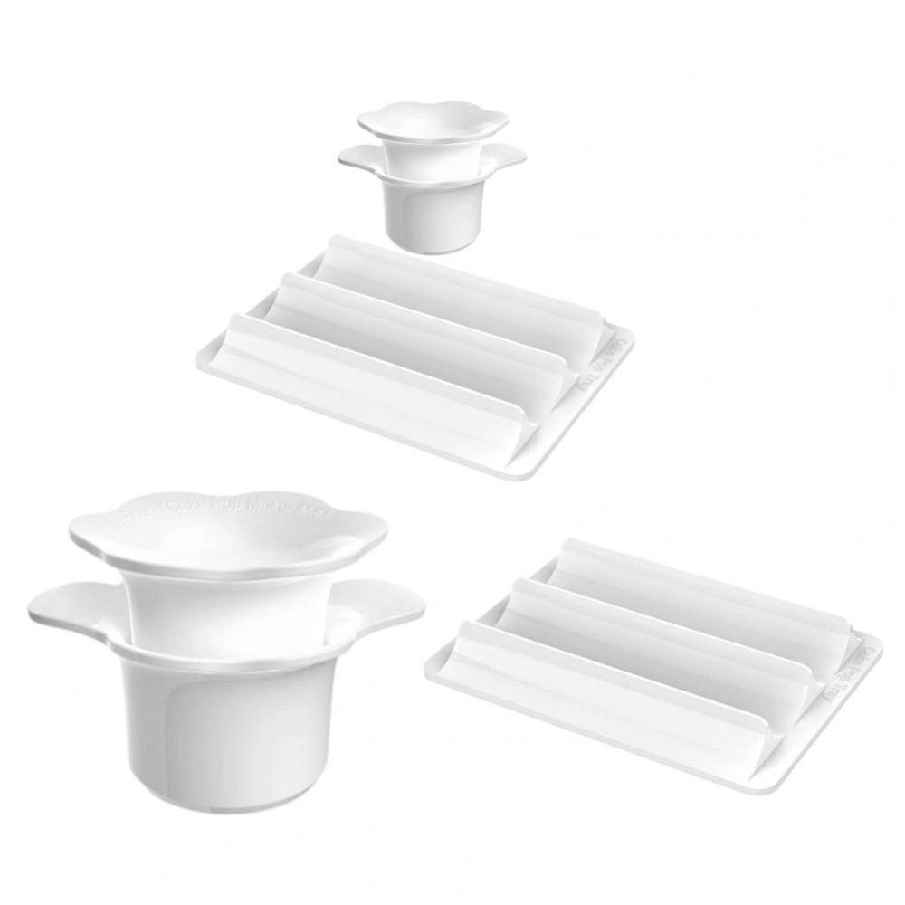 Circle Shape Circle Cake Pop Mold Set DIY Dessert Tool Handmade Round Cake Pop Mold Cake Stick Push Rods with Base Tray