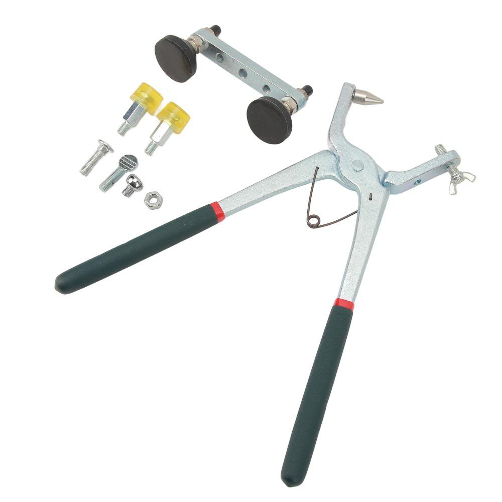 Universal Dent Repair Pliers Kit 6 Interchangeable Tips Auto Body Dent Pliers  Door Edge Dents