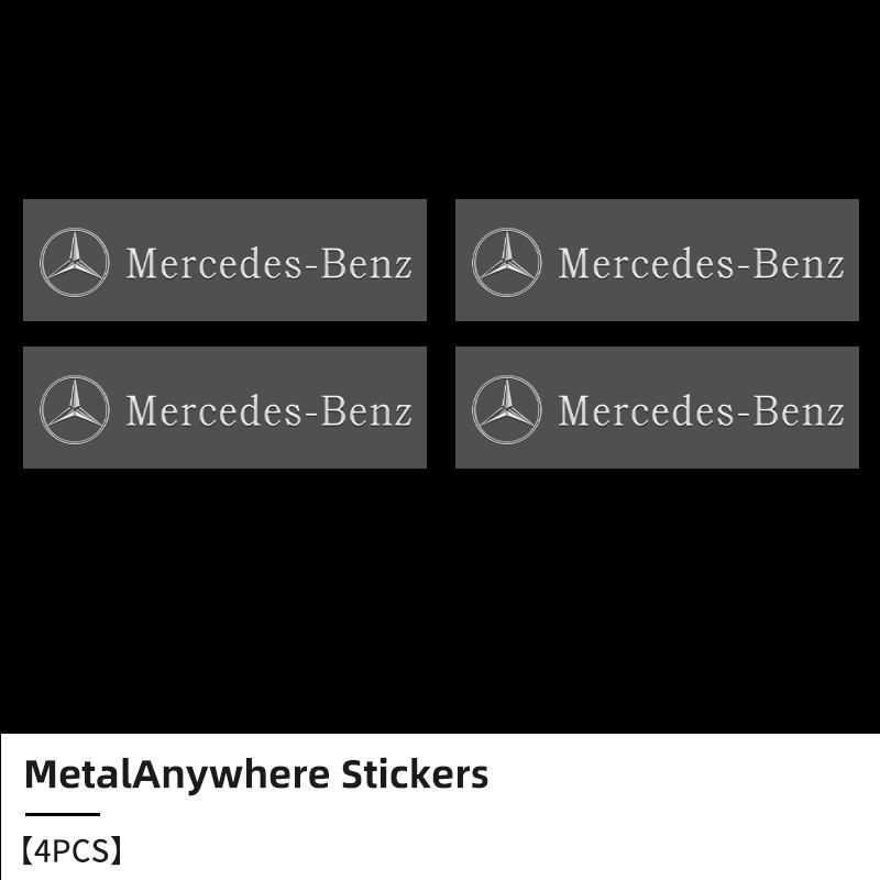 

GLC GLB Car Metal Stickers Dirt-proof Stickers Metal Emblem Car Window Wiper Stickers For Mercedes Benz AMG A C E Class W201 W2