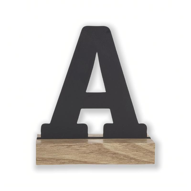 Rustic Artificial Wood Alphabet Letter Vintage Style Desktop Decor for Home Birthday Christmas Wedding Party Supplies