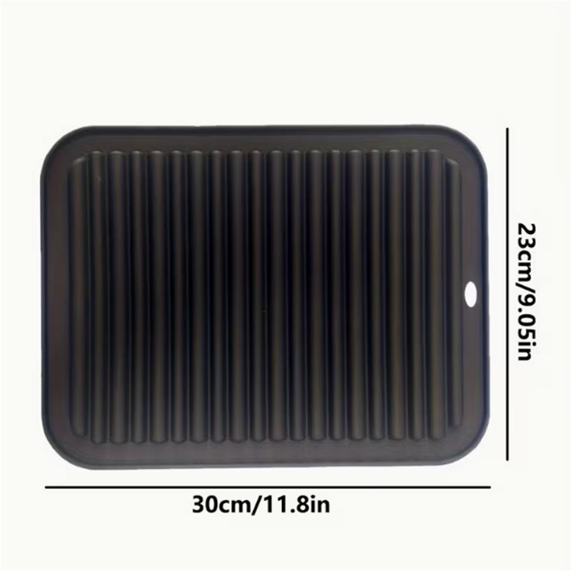 BEPAN Heat Resistant Silicone Mat Pad for Hair Curling Iron Non-Slip Hair Straightener Pad with Thick Wave Texture and Hanging Holes
