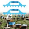Pack of 2 Plastic Accurate Honeycomb Hive Frame Spacing Rakes for Precise Beekeeping Operations with Lightweight Design